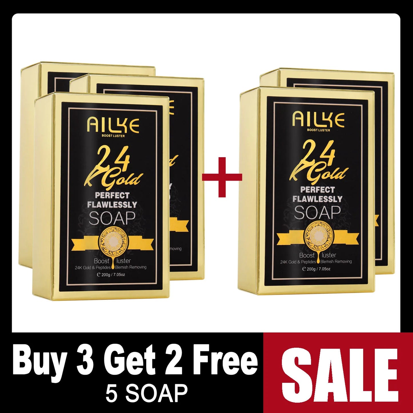 AILKE 24K ensemble hydratant de soins de la peau