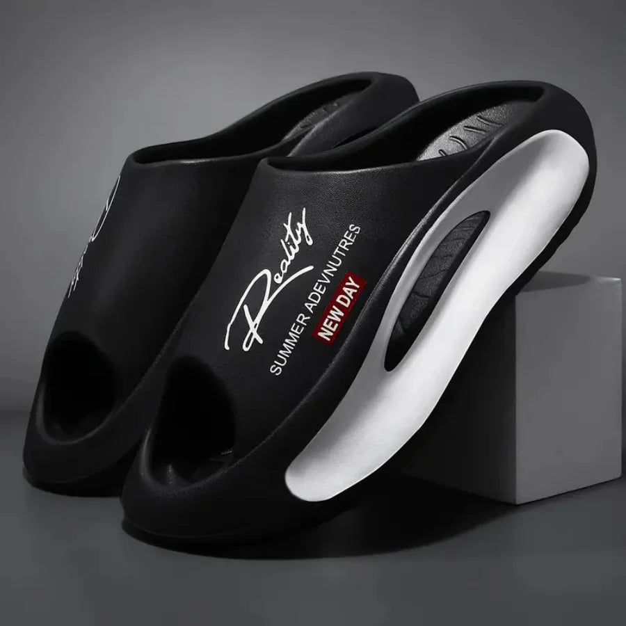 Pantoufles pour hommes et femmes, pantoufles de couple antidérapantes à la mode EVA 2 couleurs 36-45