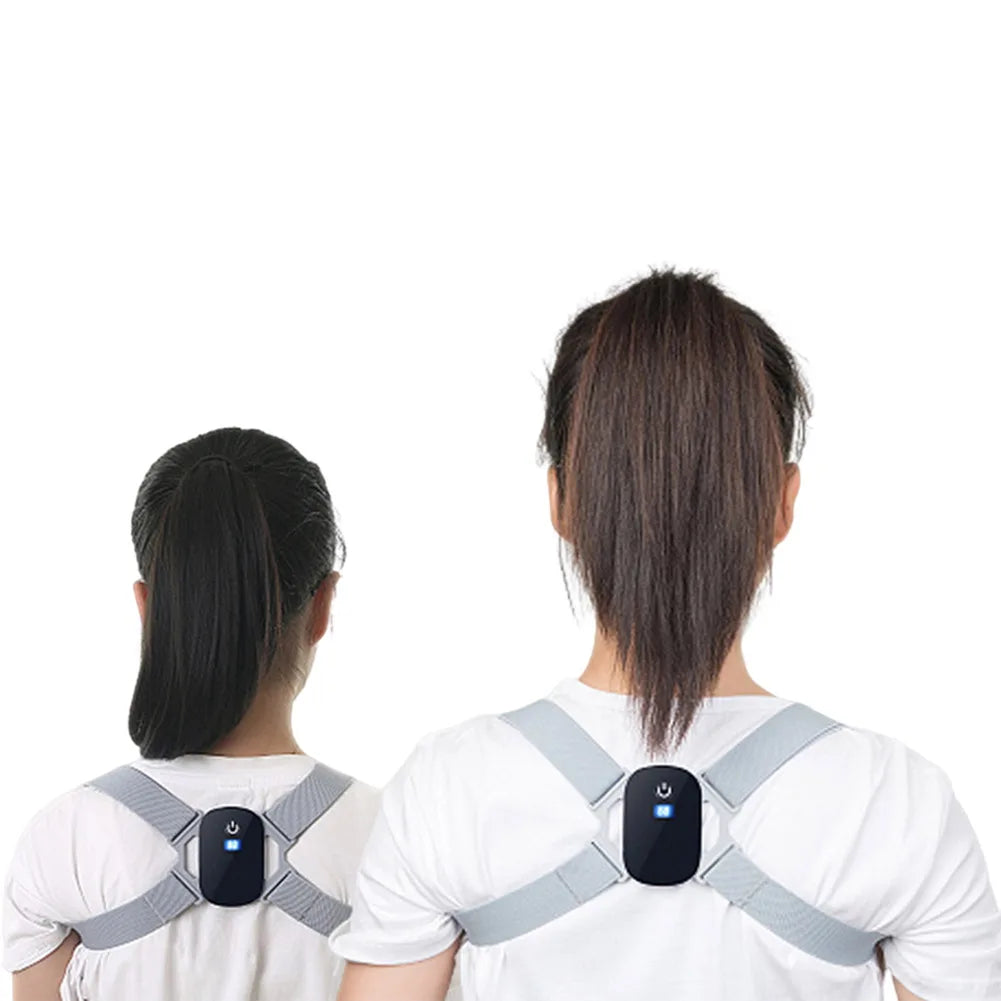 LED LCD Posture Corrector Rechargeable 8-Shaped Back Correction Belts Smart Sensor 400Mah Vibration Reminder for Children Adults