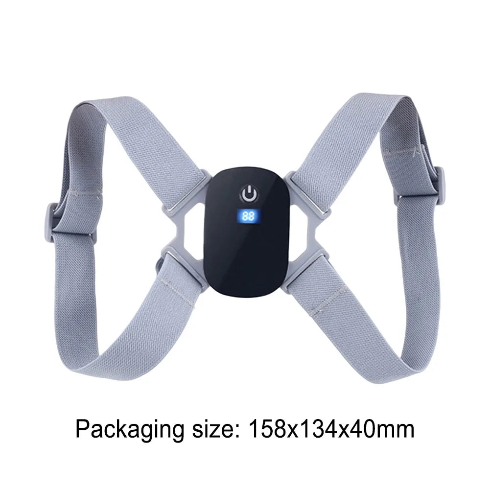LED LCD Posture Corrector Rechargeable 8-Shaped Back Correction Belts Smart Sensor 400Mah Vibration Reminder for Children Adults