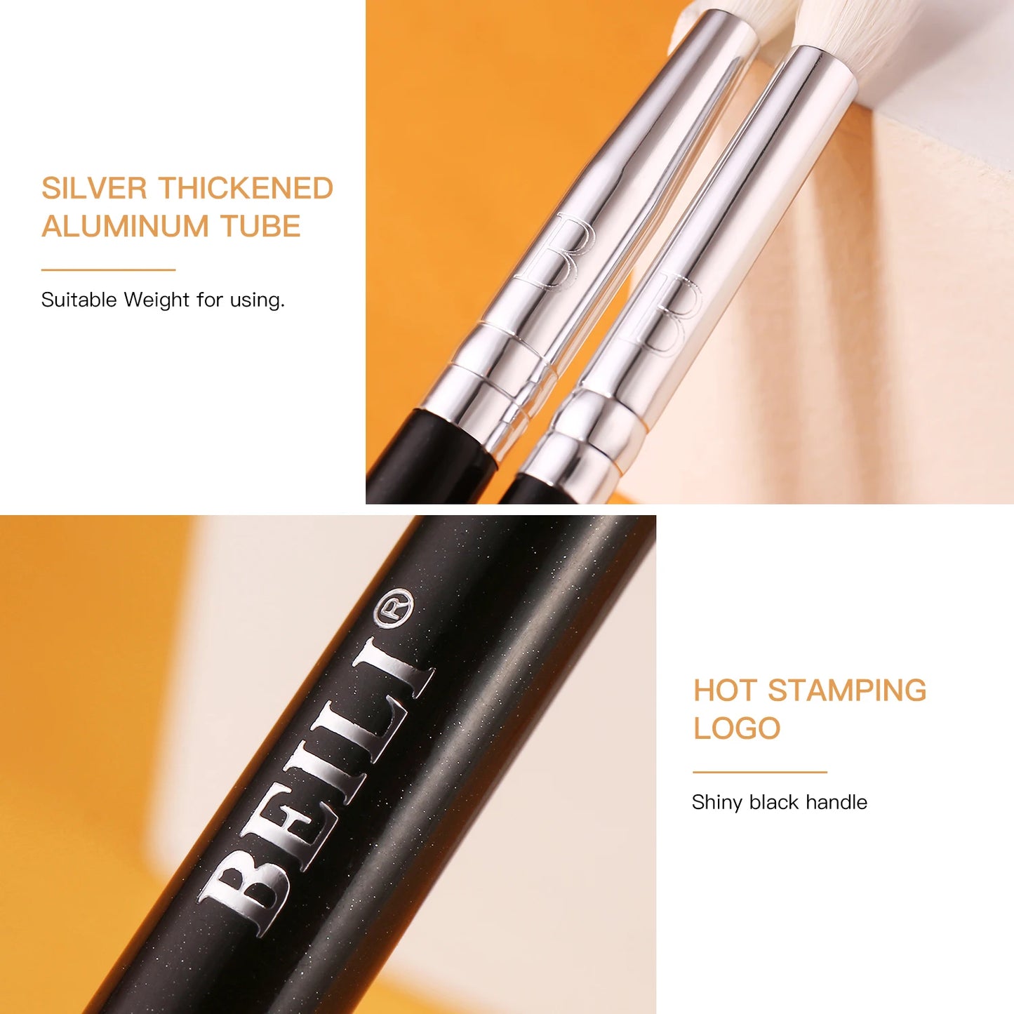 Professional 6/8Pcs Classic Natural Eye Makeup Brushes Set Eyeshadow Eyebrow Blending Smokey Black Beauty Make up Brushes