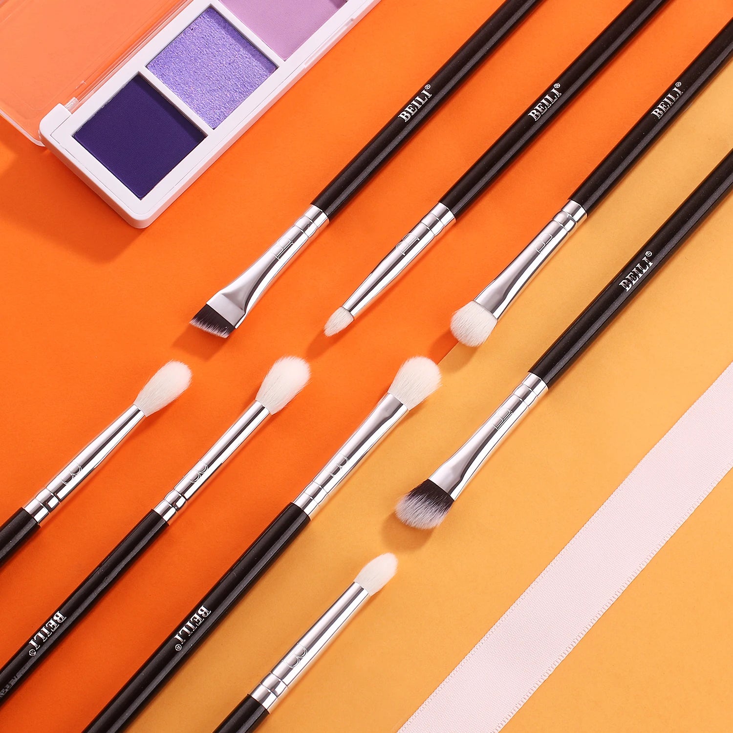 Professional 6/8Pcs Classic Natural Eye Makeup Brushes Set Eyeshadow Eyebrow Blending Smokey Black Beauty Make up Brushes