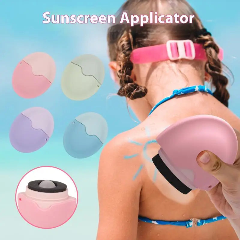 Applicateur de rouleau de crème solaire en Silicone, rechargeable, ovale, pour Lotion d'isolation