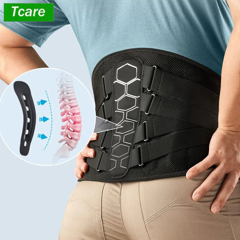 Ceinture de soutien avec coussinet souple pour douleurs lombaires, sciatique, hernie discale, scoliose,