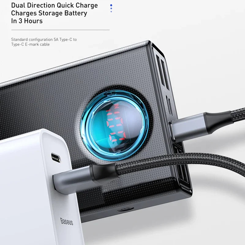 Baseus – batterie charge rapide externe Portable pour téléphone, ordinateur Portable et tablette