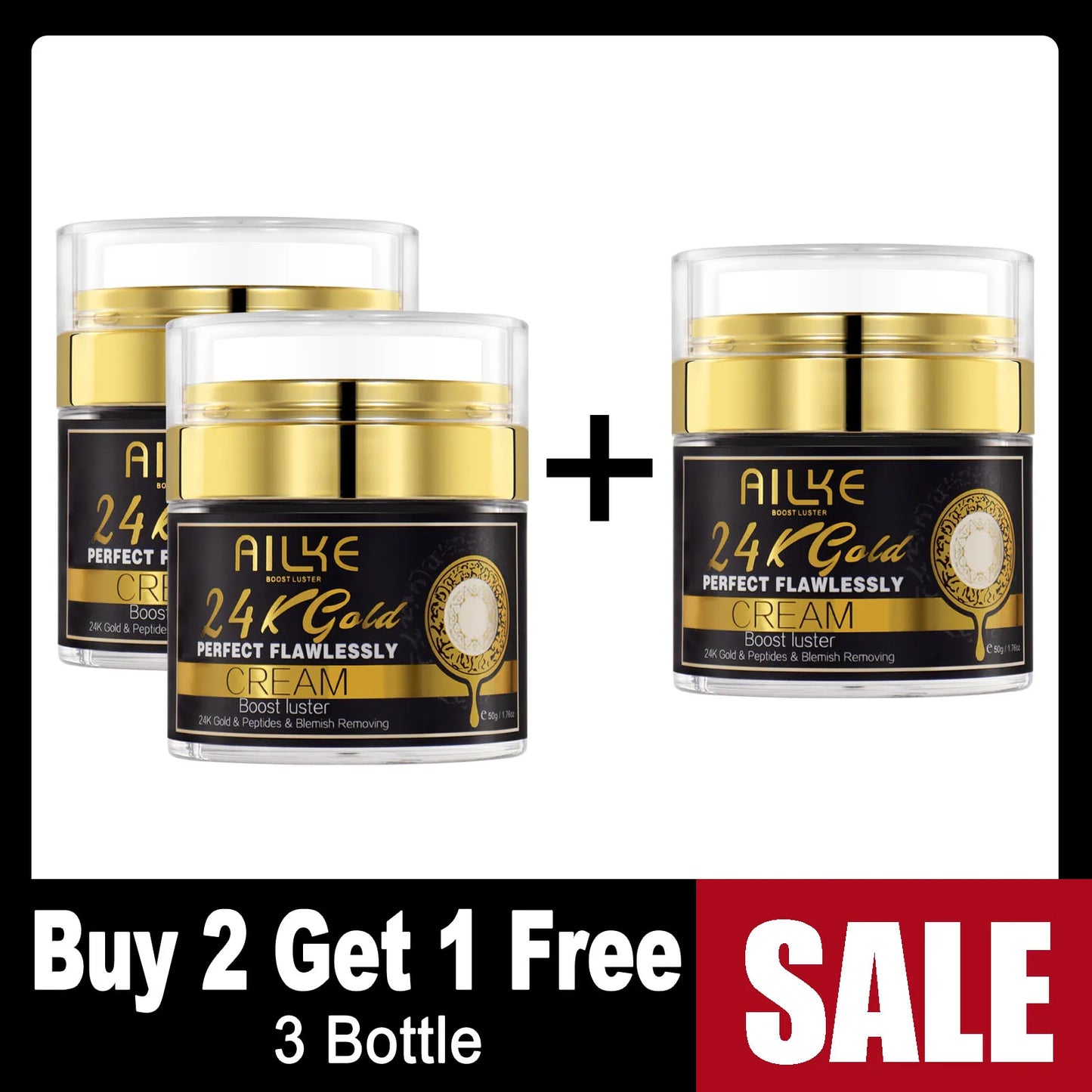 AILKE 24K ensemble hydratant de soins de la peau