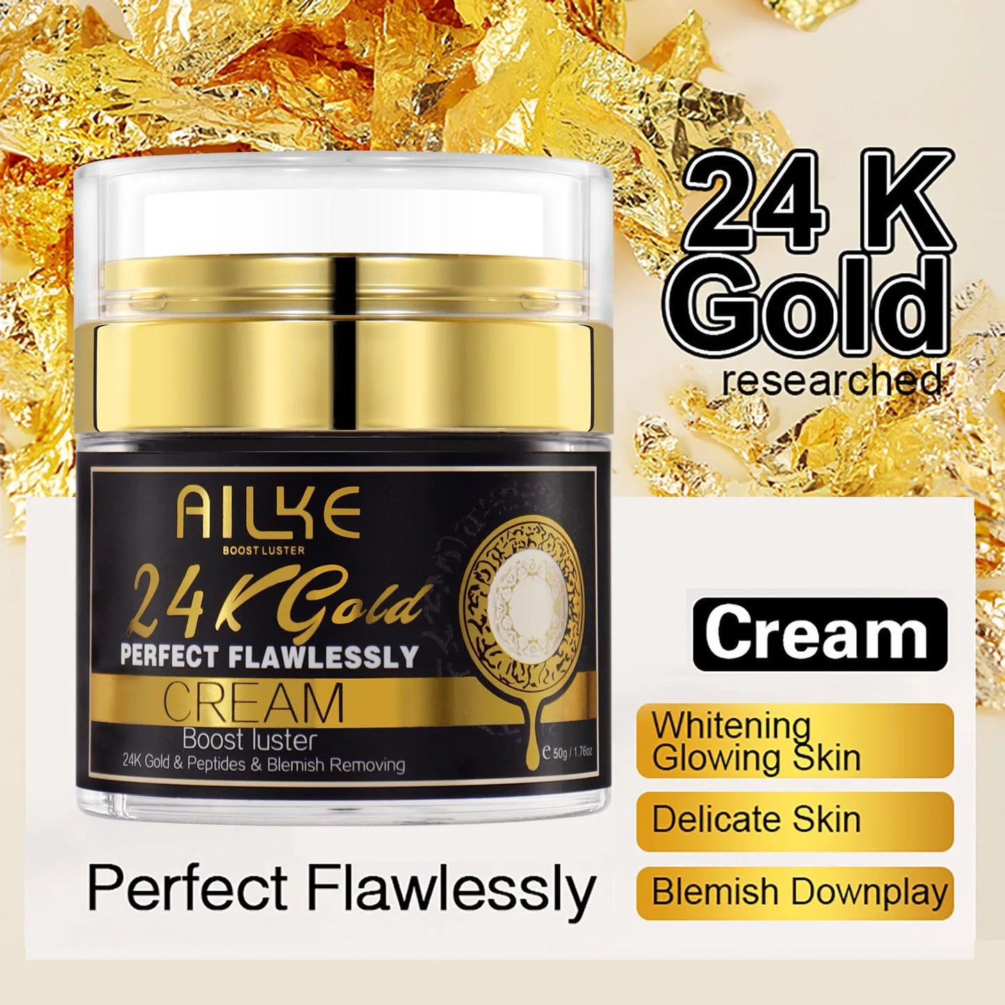 AILKE 24K ensemble hydratant de soins de la peau