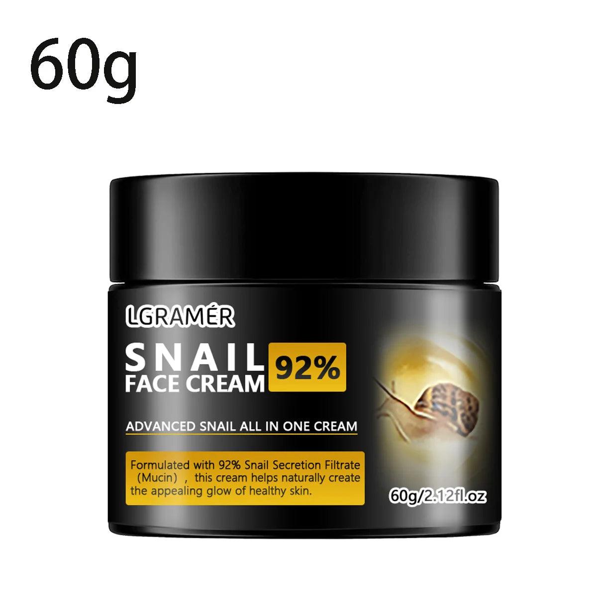 Crème pour le visage d'escargot, rides lisses, hydratant au collagène, nourrissant, réparateur, lifting endommagé, ferme, lisse, brillant, blanchissant, soins pour la peau