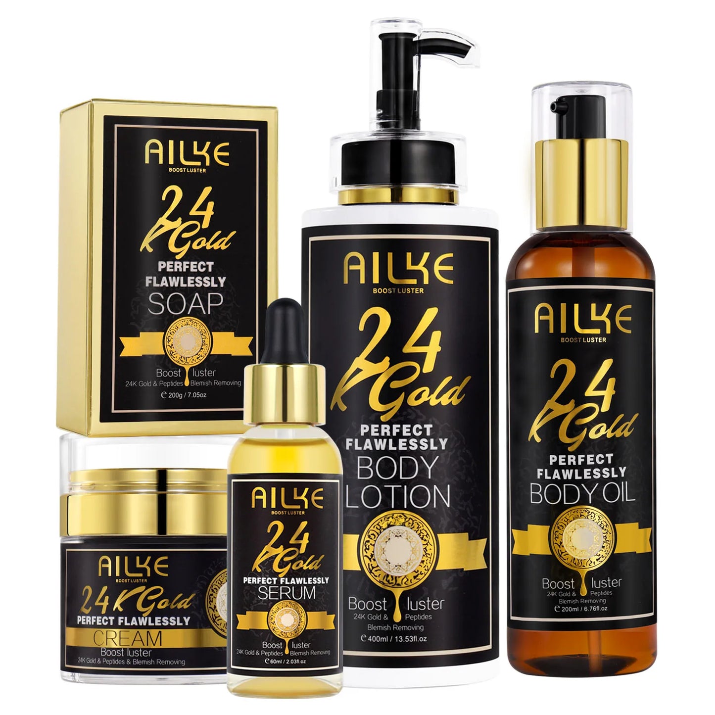 AILKE 24K ensemble hydratant de soins de la peau