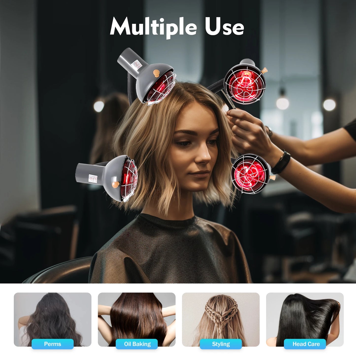 750W 5 têtes lumière infrarouge thérapie thermique