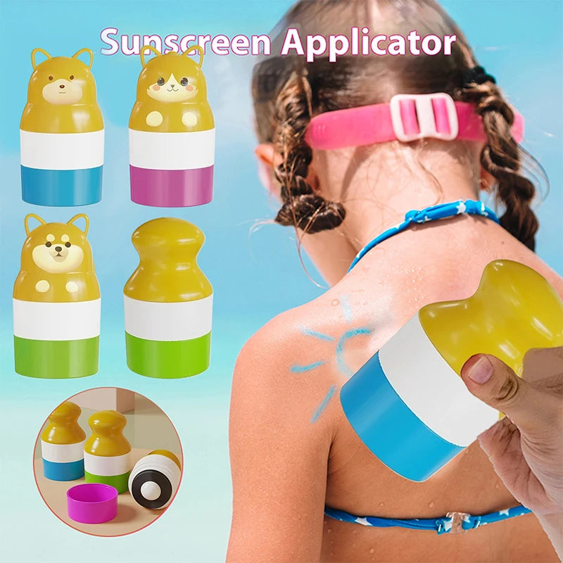 Applicateur de rouleau de protection solaire en forme d'animal d'ours