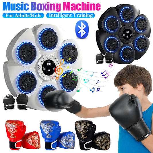 Machine de boxe intelligente avec Bluetooth, entraînement musical mural, cible murale