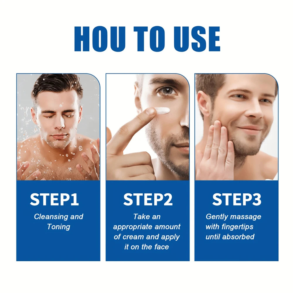 Crème anti-rides lisse pour hommes raffermissante, hydratante,  traitement du visage