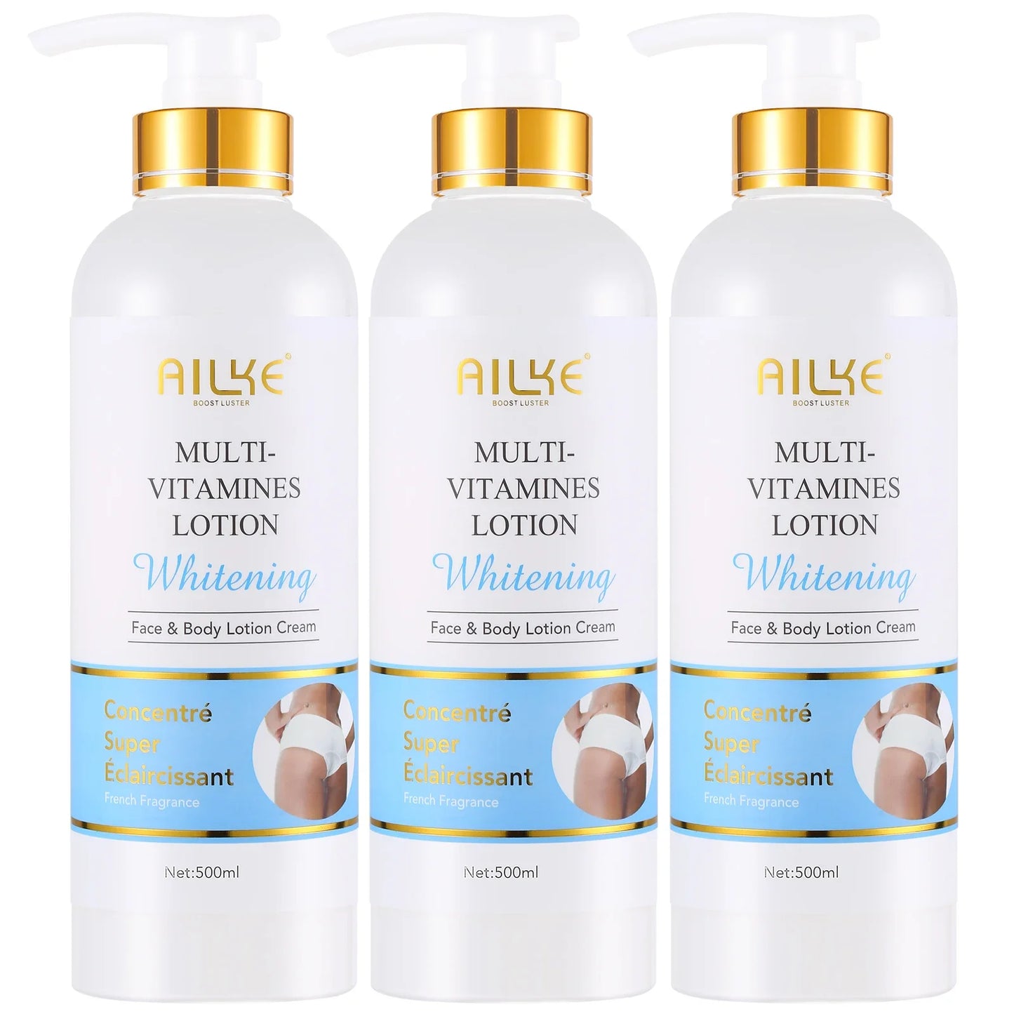 AILKE Kit de soins éclaircissant multivitaminé naturel pour la peau