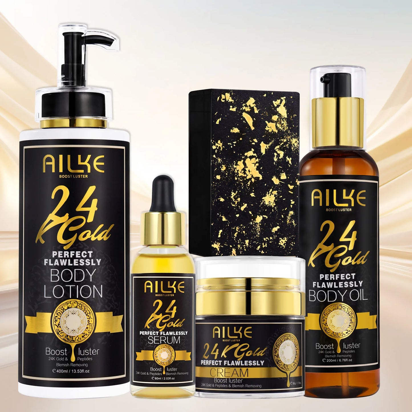 AILKE 24K ensemble hydratant de soins de la peau