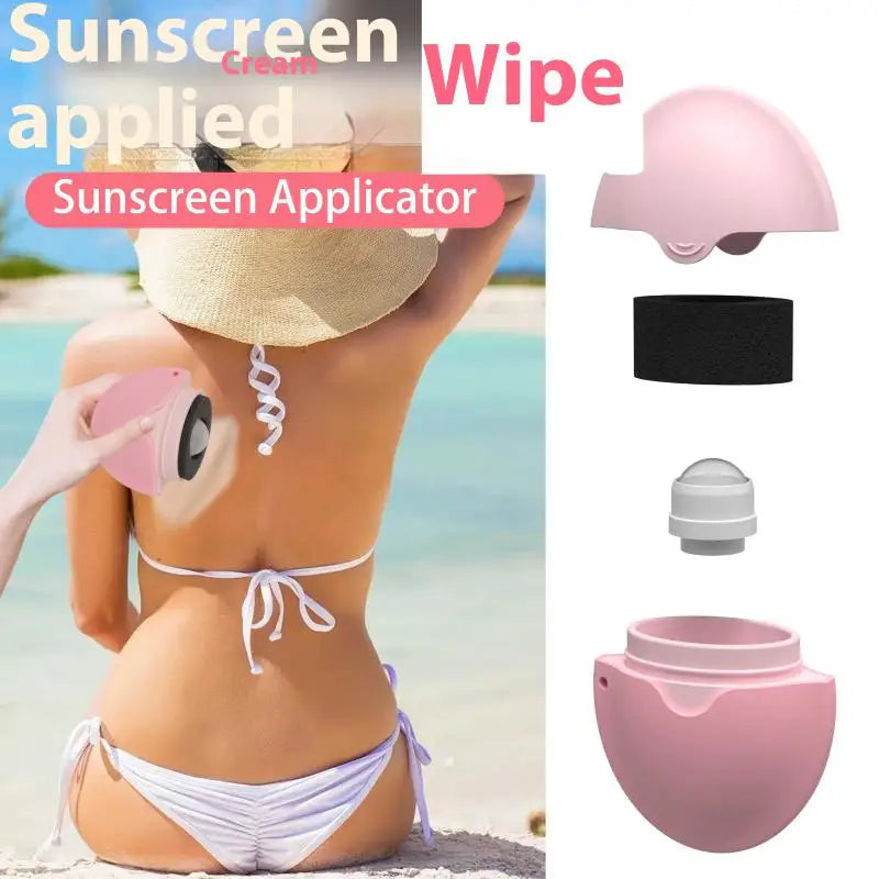 Applicateur de rouleau de crème solaire en Silicone, rechargeable, ovale, pour Lotion d'isolation