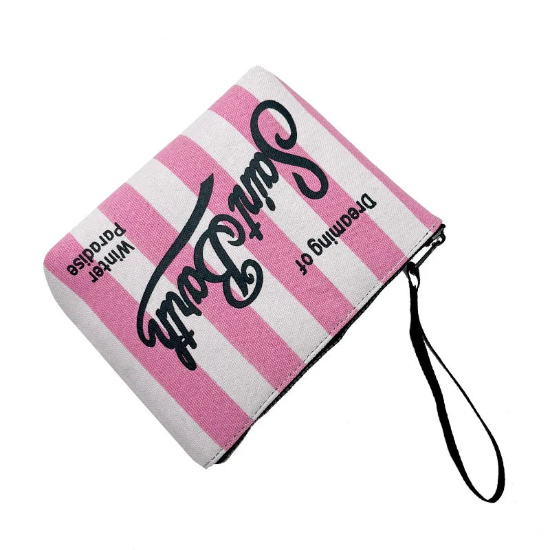 BARTH-Sac à Main en Toile Rose pour Femme