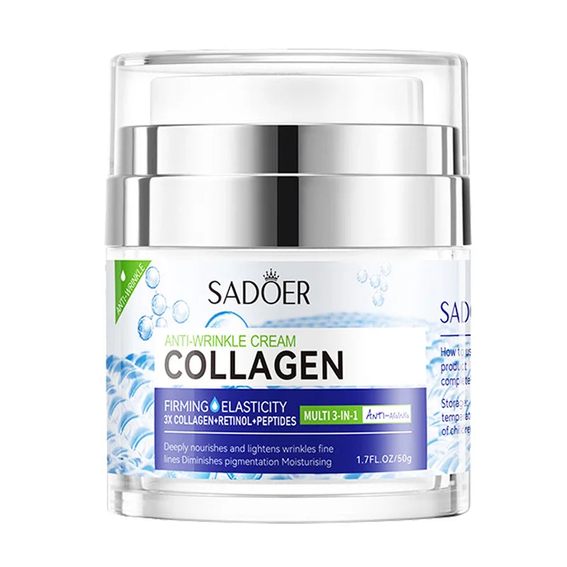 SADOER vitamine C collagène crème pour le visage raffermissant hydratant éclaircissant